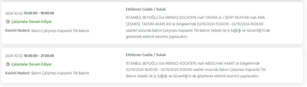 İstanbul'un 19 ilçesinde 8 saati bulacak elektrik kesintileri yaşanacak 17